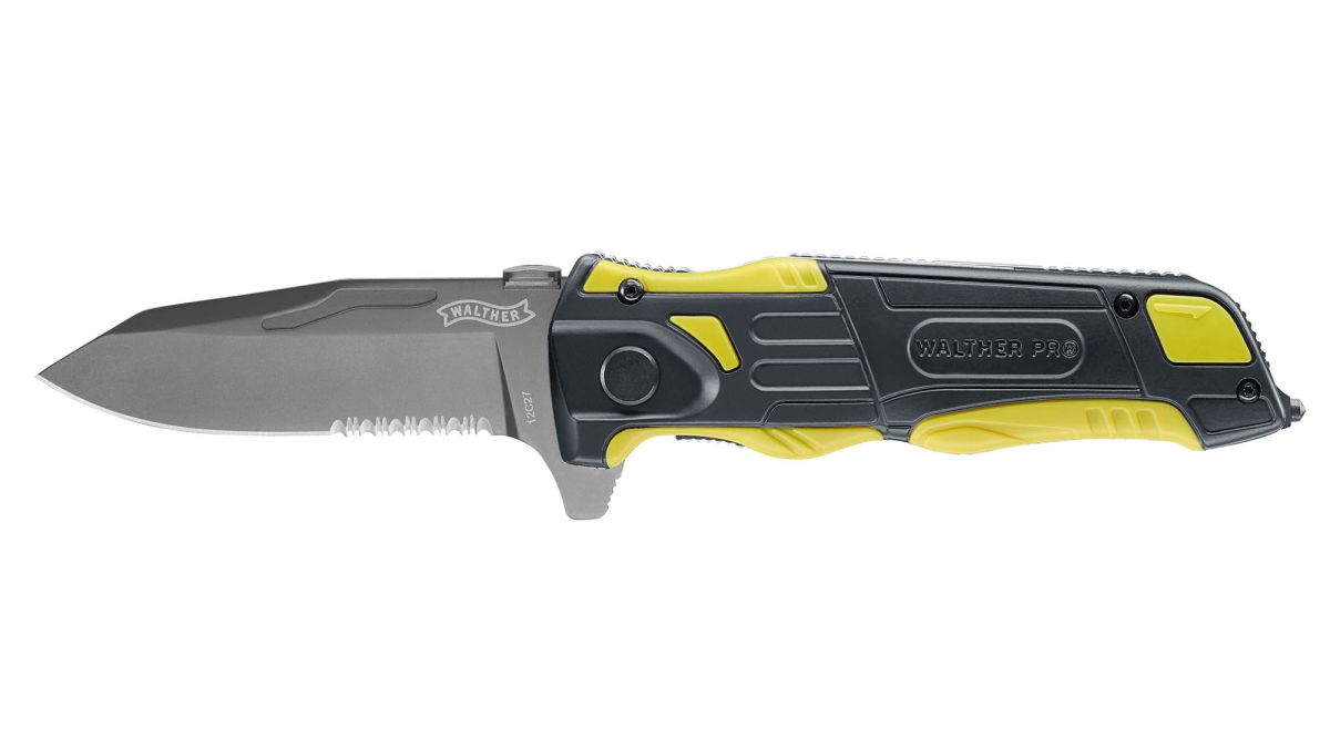 Cuchillo Walther PRO de rescate color amarillo #5.2012