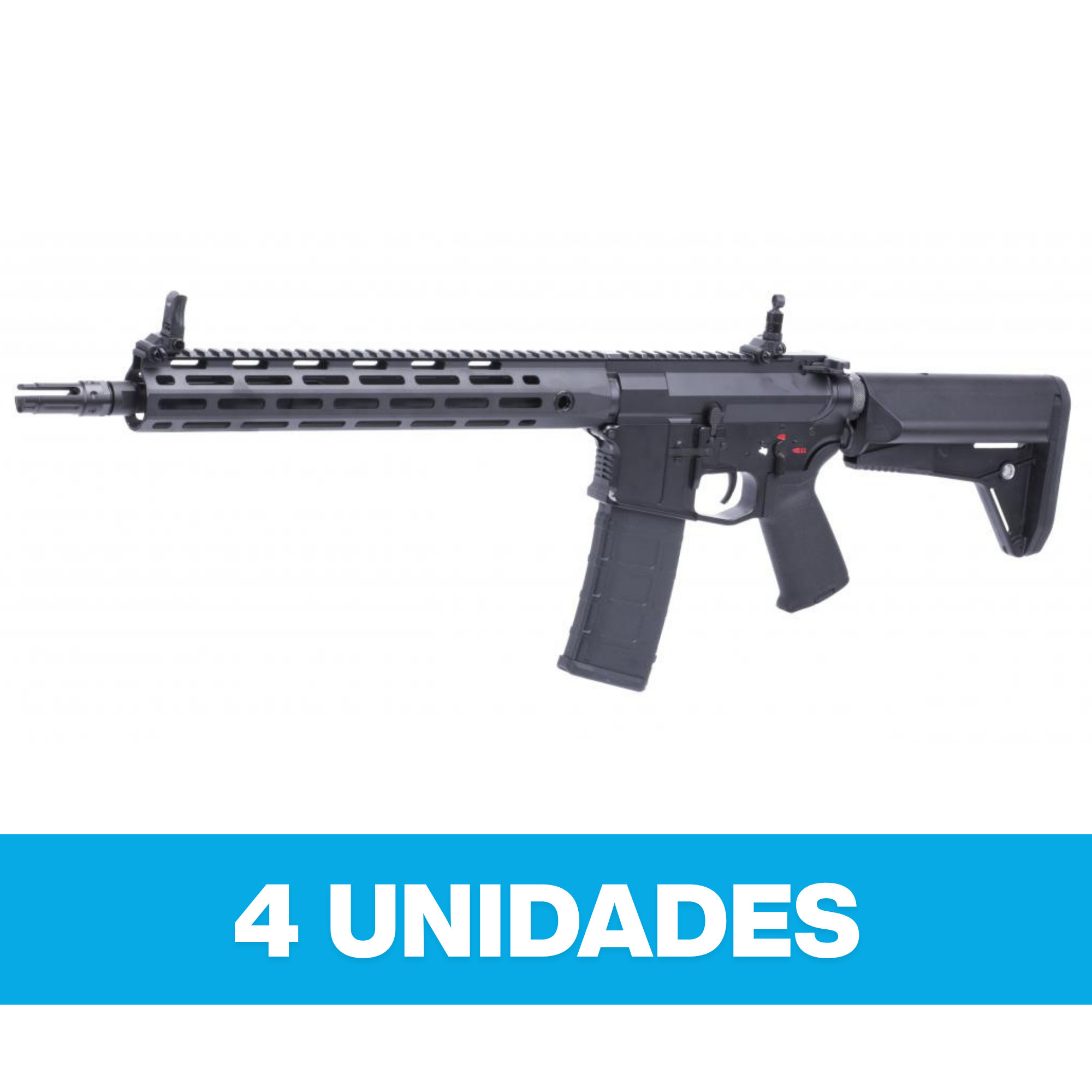 Embalaje Replica CYMA Platinum cal 6mm M4 QBS AEG 13" M-LOK #CM.097A