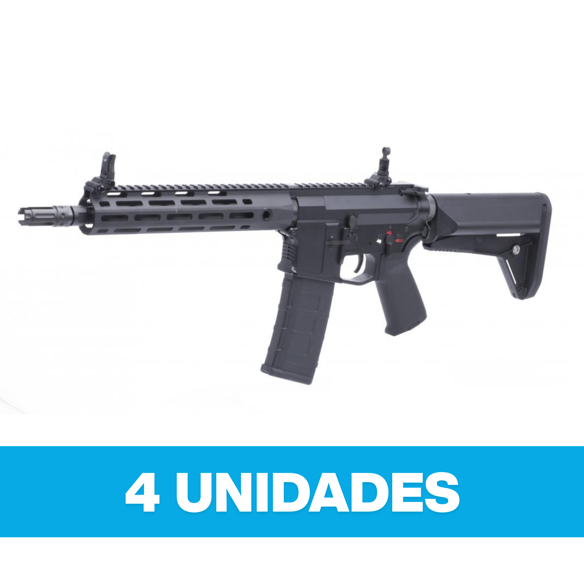 Embalaje Réplica CYMA Platinum cal 6mm M4 QBS AEG 10" M-LOK #CM.097B, 4 unidades
