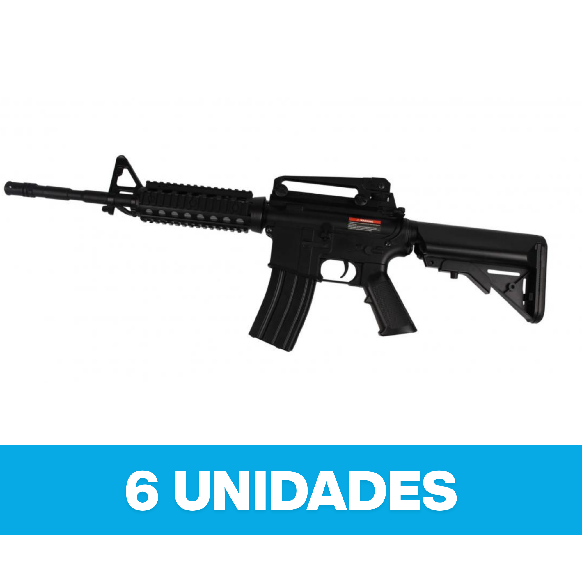 Embalaje Réplica CYMA cal 6mm M4 RIS Carabina AEG #CM.507, 6 unidades