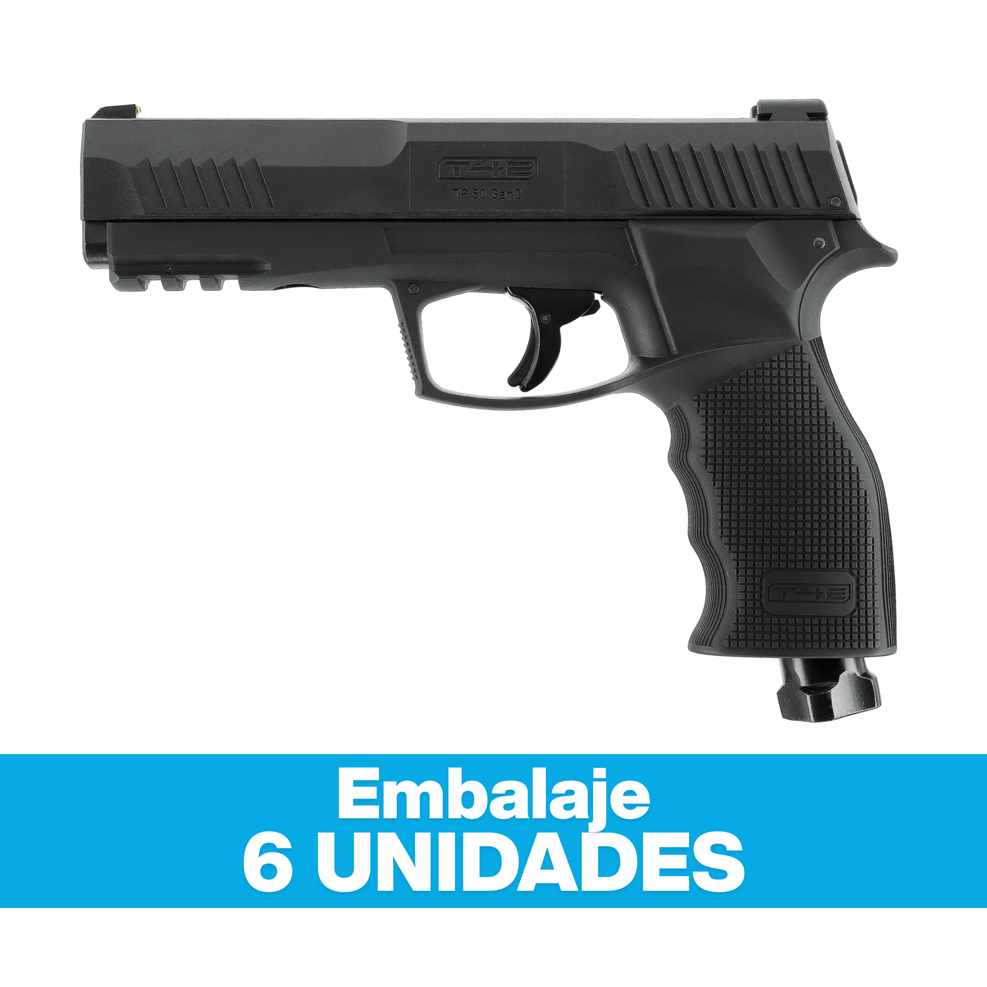 Pistola T4E TP 50 Gen2 BLK .50 (6 unidades)