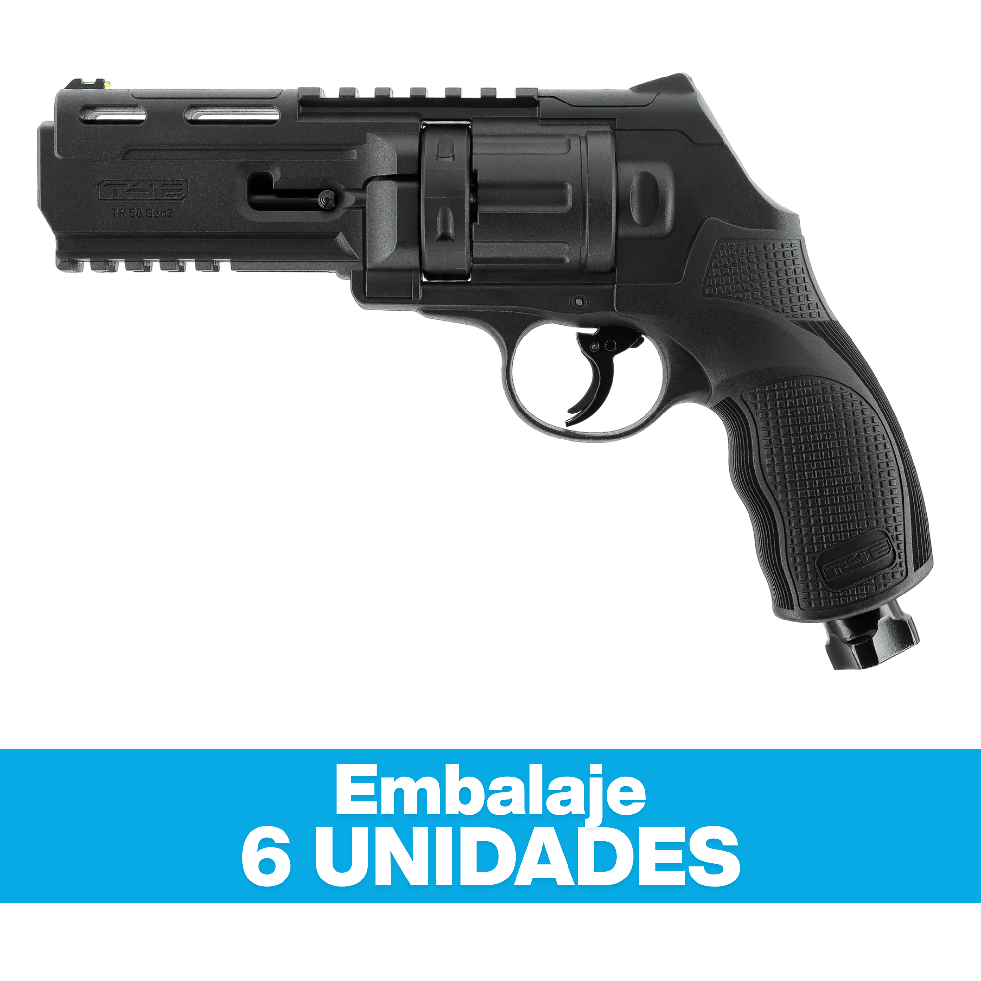 Revólver T4E TR 50 Gen2 BLK .50 (6 unidades)